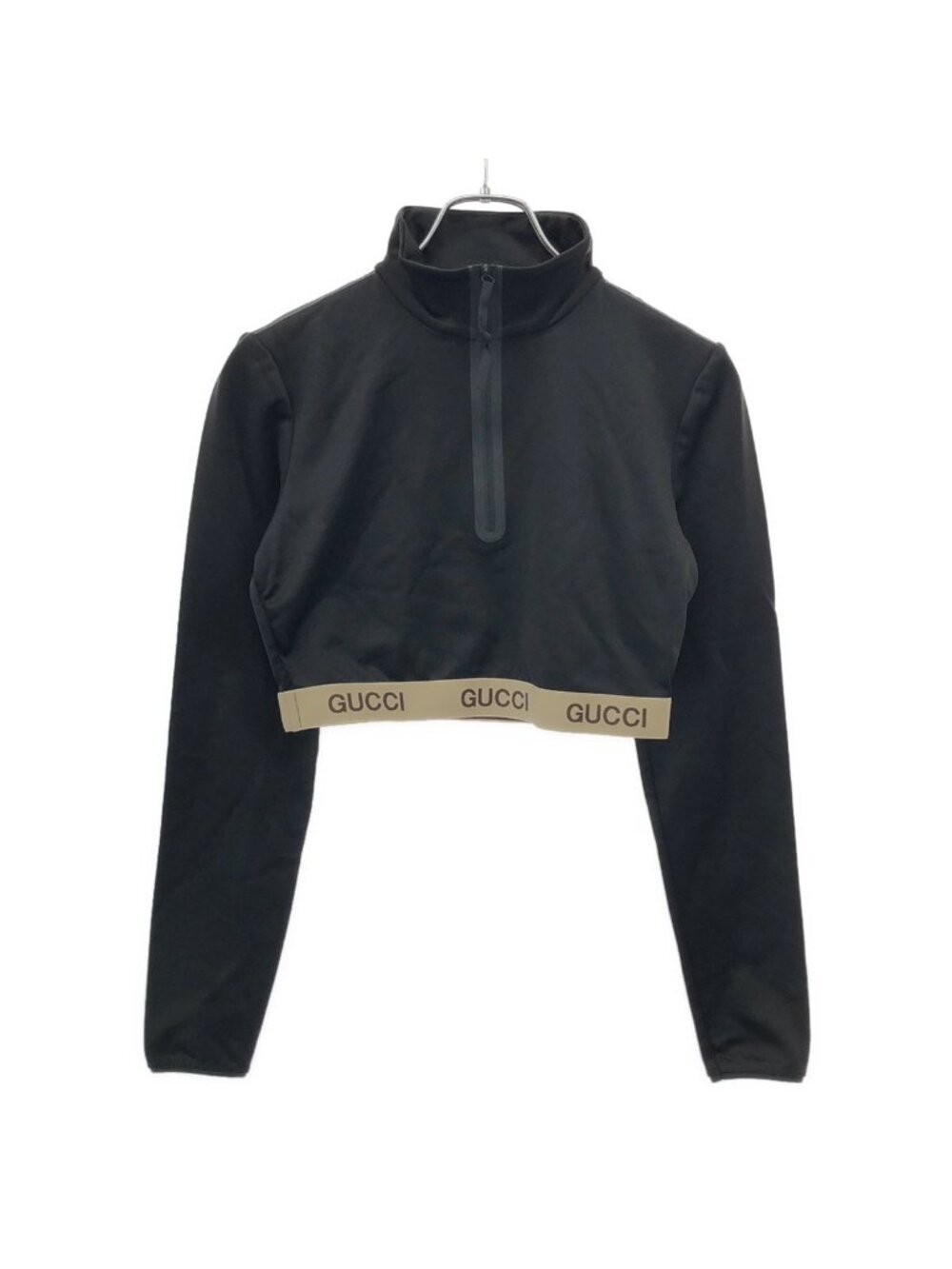 Gucci Half Zip Top Fitness Wear Black
